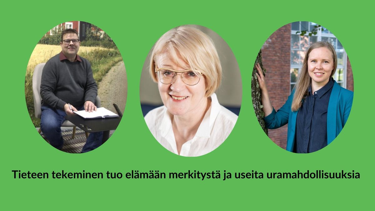 Miten Matti, Elina ja Tuire päätyivät tutkijoiksi? Millaista tutkijan työ on? Se selviää Hanna Isosompin tekemästä haastattelusta.
Artikkeli kuuluu <a href="/PomediaFi/">Pomedia.fi</a> 'n ja #Epanet-verkoston viestintäyhteistyönä tehtävään sarjaan. pomedia.fi/2025/02/07/tie…
