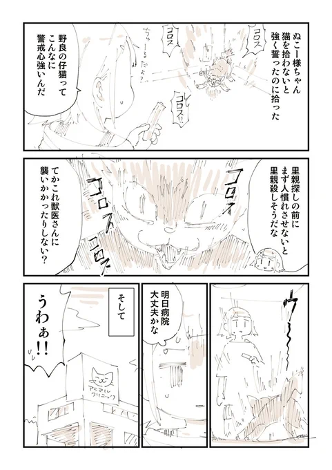 【閲覧注意】猫を拾って泣いてしまう話 8/13 