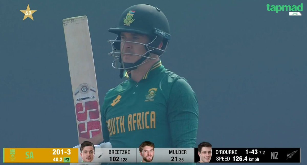 100 FOR BREETZKE ON DEBUT. WHAT A PLAYER 🔥

A stunning knock by the South African on ODI debut. A star is born in Lahore ❤️

#3Nations1Trophy #tapmad #DontStopStreaming #CatchEveryMatch