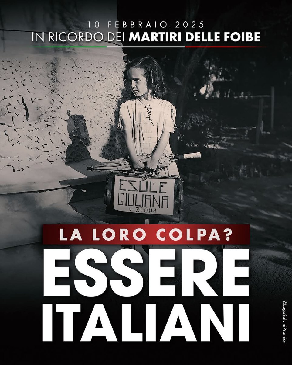 Vittime due volte, prima dei partigiani comunisti che li torturarono e buttarono anche da vivi nelle oscurità delle foibe, poi per i successivi decenni ignorati e vilipesi da una classe politica e intellettuale indegna e complice di Tito.
Scommettiamo che nemmeno oggi leggeremo
