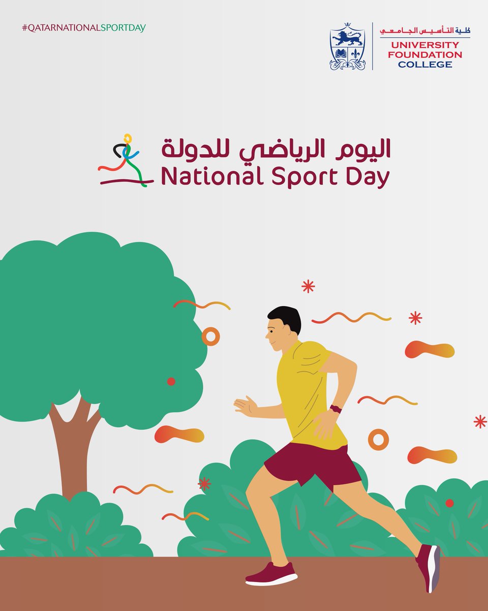 ufcdoha's tweet photo. 🇶🇦 Qatar National Sport Day Wishes – Never Too Late to Start!

Embrace movement, stay active, and take charge of your well-being. It’s never too late to make a change! 💪🏽🏃‍♂️🏀

#QatarNationalSportDay #NeverTooLate #UFCDoha #FoundationCourse #UKDegree #UKEducation #Qatar #Doha https://t.co/3YxKpW9i3J
