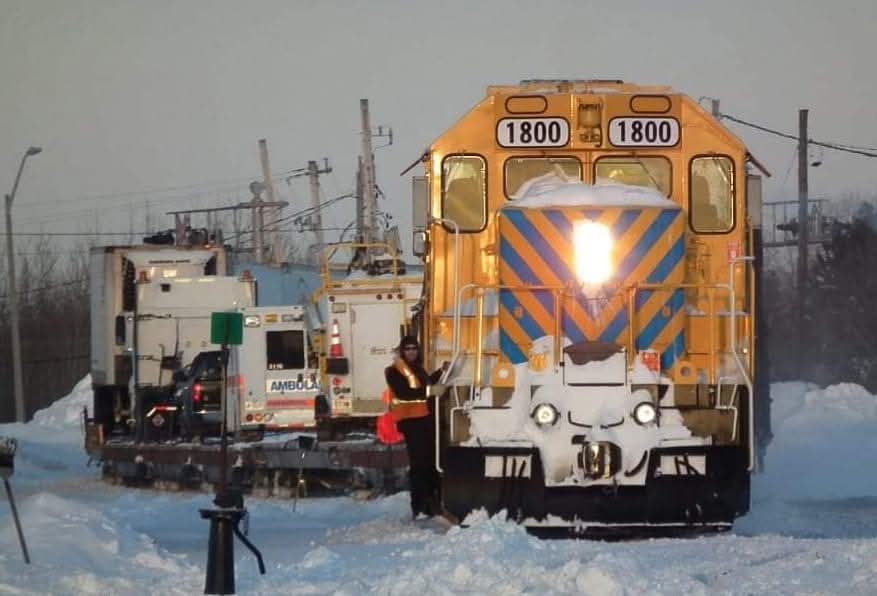 onrgallery's tweet image. Rob, Jay and Tom haul 620 into Cochrane Yard from Moosonee on a frigid February 9, 2019. #rla_theyards #railsupremacy #railway #trb_express #ontarionorthland