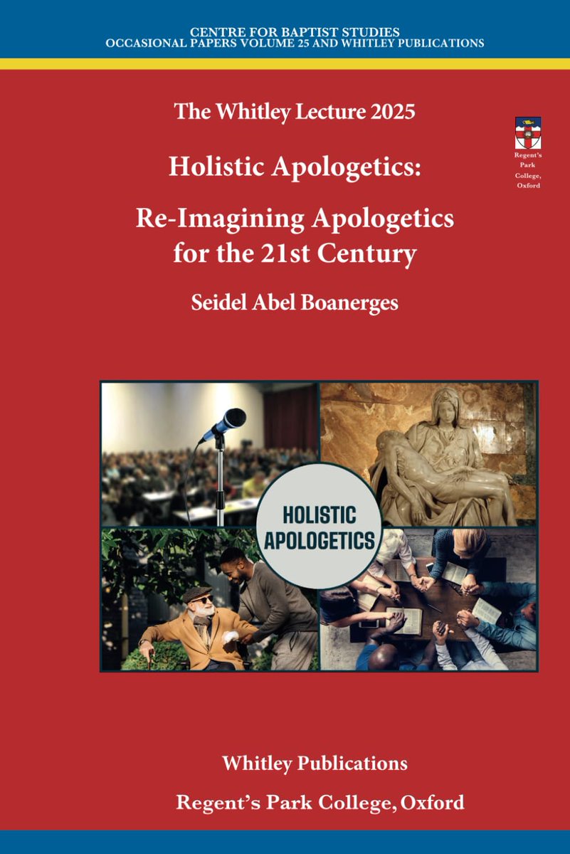 We're delighted to announce that the 2025 Whitley Lecture is now available: Holistic Apologetics: Re-Imagining Apologetics for the 21st Century (Whitley Lecture) amzn.eu/d/9whniIR