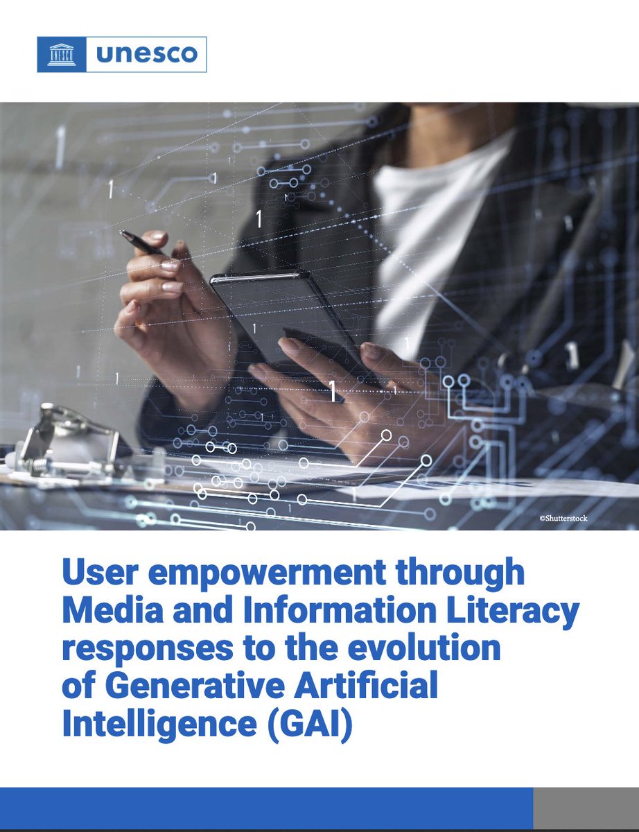 MILCLICKS's tweet photo. 🤖Echoing the #AIActionSummit in Paris, it's your turn to take AI action! 😎

Explore how #MediaAndInfoLiteracy empowers users to navigate the opportunities and risks of Generative AI.

Access @UNESCO's policy brief here: https://t.co/M6AgrrfHTN https://t.co/LQGATDUUKz
