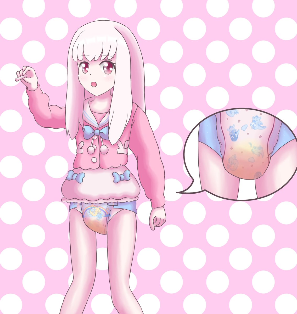 Takumi41abdl's tweet photo. Lysithea from Fire Emblem Three Houses was suggested, and she is now having to solve a problem in front of the class. But I think the only thing she solved is why she needs to be sent back to kindergarten if she cannot promote out of diapers. https://t.co/Wl6mtXHLmy