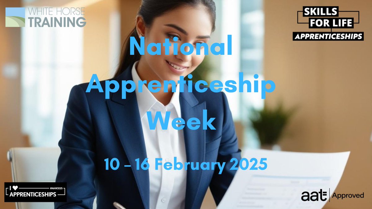 WhiteHTraining's tweet photo. It's National Apprenticeship Week!

Interested in a career in the Accountancy field but don't know where to start?

Read White Horse Training's latest article today for a simple guide with tips to begin your Accountancy journey now.
https://t.co/Y1senC5FZr

#NAW2025 https://t.co/8AKVWkVLNr