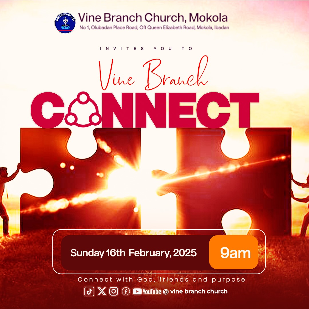 VBCmokola's tweet photo. The First Vine Branch Connect of 2025 is this Sunday!
A fresh year, a fresh encounter! This is more than a service—it’s a divine connection and a meeting point for professionals, career people, and individuals from different and similar fields of endeavor. https://t.co/fAUlprTG6W