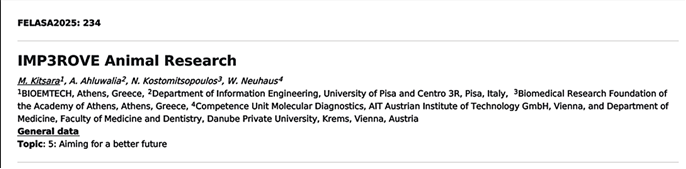 caimprove's tweet photo. #IMPROVE's initiatives will be presented in #FELASA2025 underscoring their potential to strengthen the fragmented landscape of #3Rs practices
✅The network will substantiate the notion that the 3Rs principles are intrinsically intertwined with the pursuit of good science https://t.co/aFfKiLH0Up