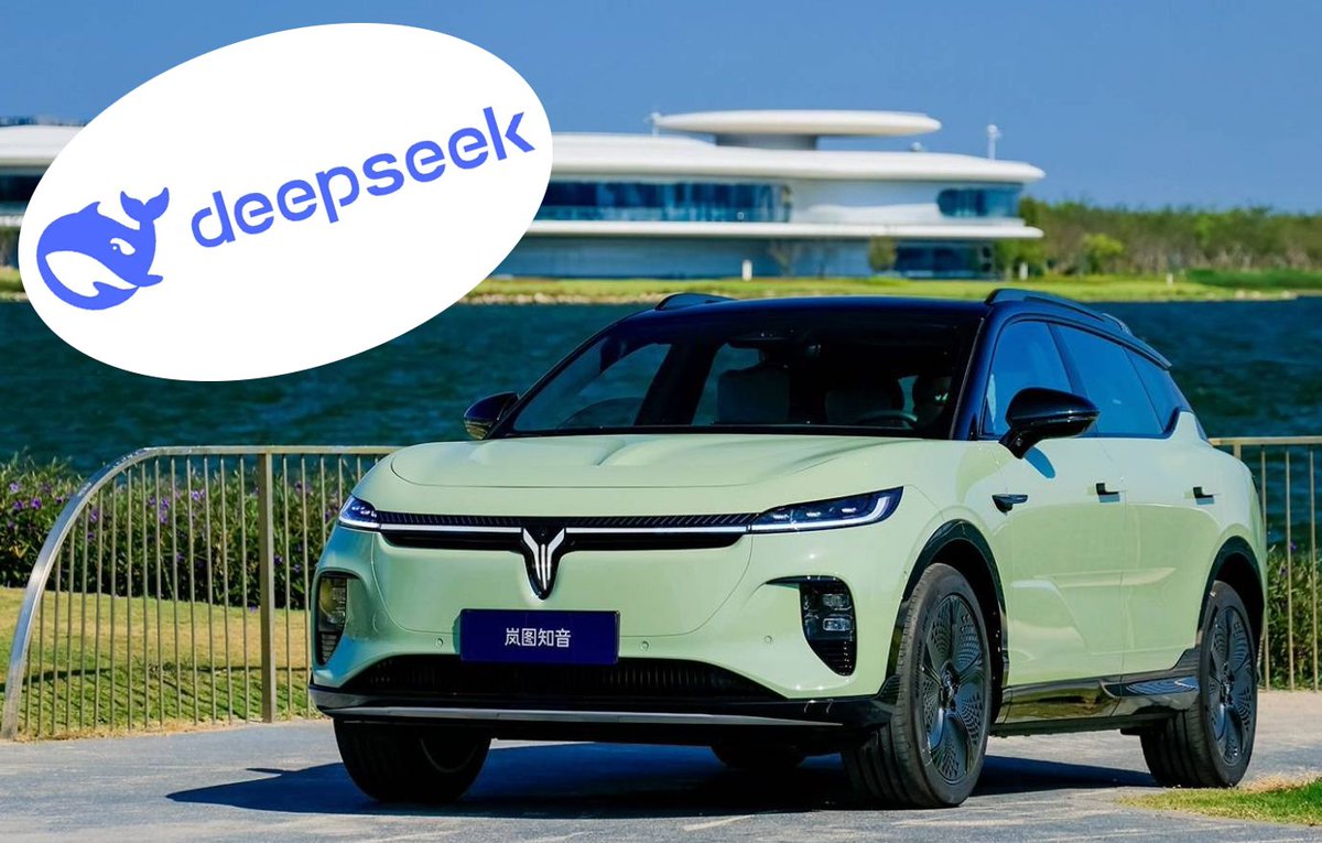 ElectriCarDaily's tweet photo. ⚡ DeepSeek Is Now Entering Cars!

The Chinese AI powerhouse DeepSeek, which has shaken up the AI industry, is now expanding into automotive technology.

🚗 Geely, which has been developing its own Xingrui LLM, has announced a partnership with DeepSeek to integrate their large language models (LLMs).

📢 Meanwhile, Dongfeng Motor confirmed that the DeepSeek R1 model will be integrated into its Voyah Zhiyinvehicle. This AI system will enhance the driving and infotainment experience by understanding driver and passenger needs.

🔍 DeepSeek is already being trained with data from hundreds of thousands of vehicles to refine its capabilities.

Chinese automakers aim to leverage one of the most efficient AI models on the market, trained on vast amounts of vehicle data, to deliver next-level smart car experiences! ⚡