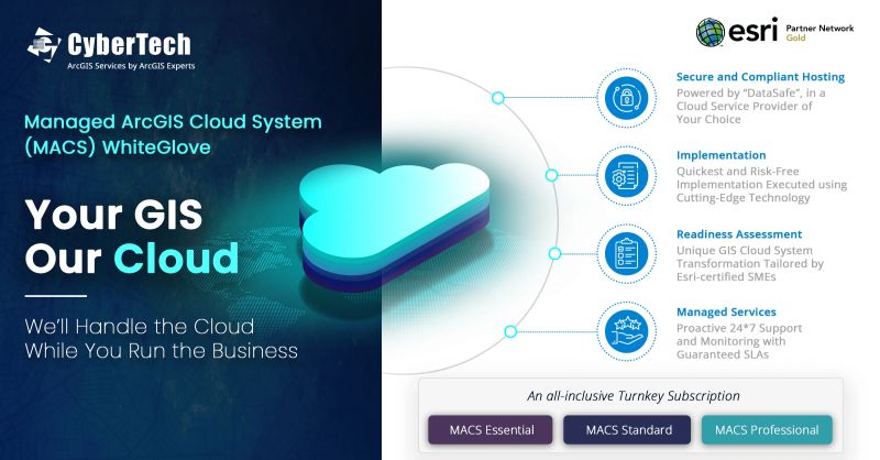 CyberTechOnline's tweet photo. #MACS WhiteGlove: We’ll Handle the #Cloud While You Run the Business

Your GIS, Our Cloud

Transform your #GIS operations with MACS #WhiteGlove. Let us handle the cloud so you can focus on running your business. https://t.co/3oMuf2ylpC