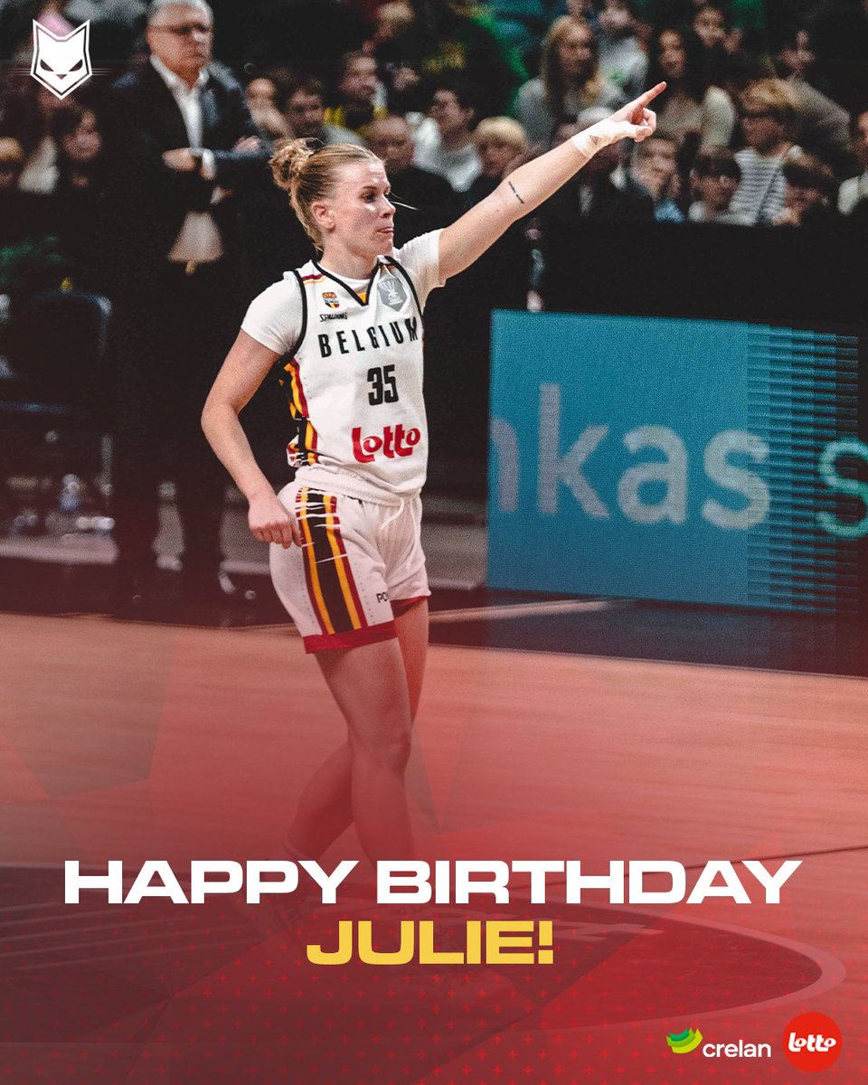 Join us in wishing <a href="/julie35vanloo/">Julie Vanloo</a> a happy 32nd birthday 🥳 💥

#basketballbelgium #crelansport #omdathetkan