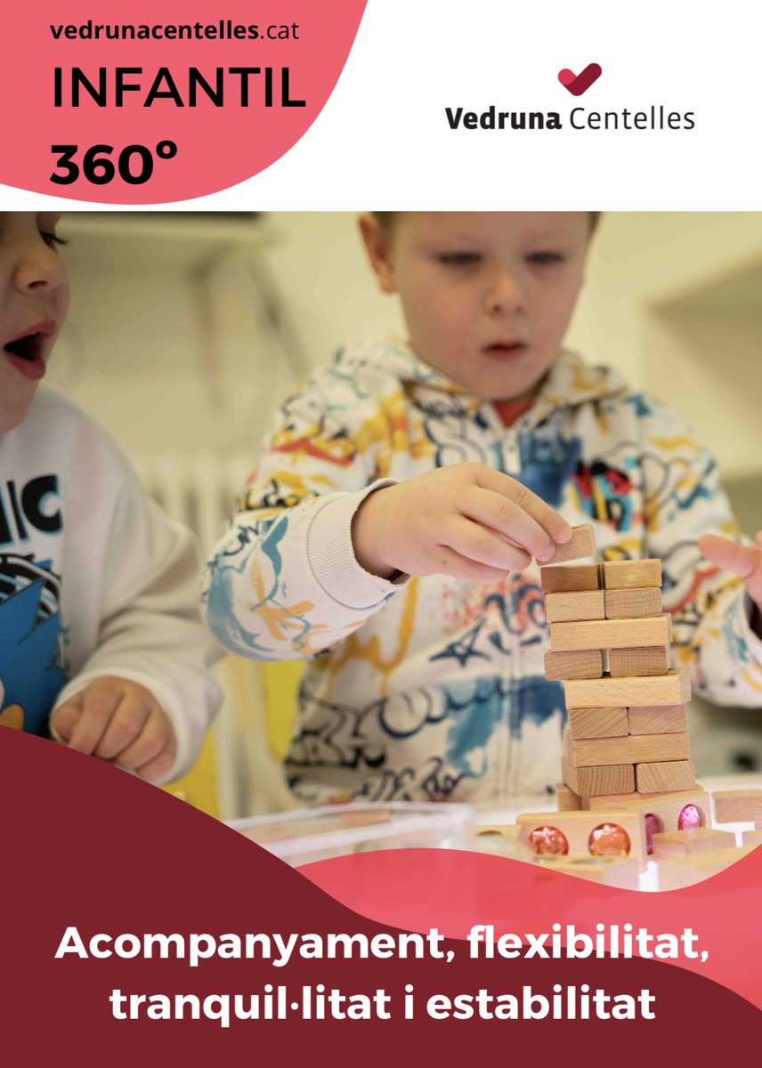 vedrunacent's tweet photo. ⭐️ DESCOBREIX L'INFANTIL 360º a @vedrunacent !🌱

Un projecte innovador que acompanya cada infant en seu desenvolupament integral.

Demana la teva entrevista personalitzada i vine a conèixer els nous espais d'infantil. 🏫🫂

https://t.co/L06XIjRBha https://t.co/vpldl2R0T1