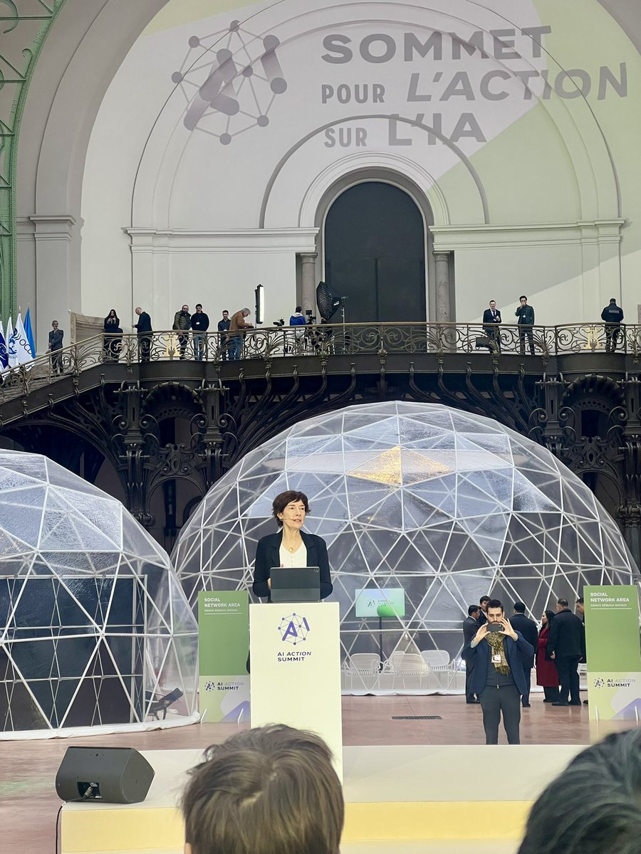 Kate Crawford (@katecrawford) on Twitter photo The AI Summit opens with <a href="/AnneBouverot/">AnneBouverot</a> centering three issues for AI: sustainability, jobs, and public infrastructure. Glad to see these core problems raised from the start. #AIsummit The AI Summit opens with <a href="/AnneBouverot/">AnneBouverot</a> centering three issues for AI: sustainability, jobs, and public infrastructure. Glad to see these core problems raised from the start. #AIsummit