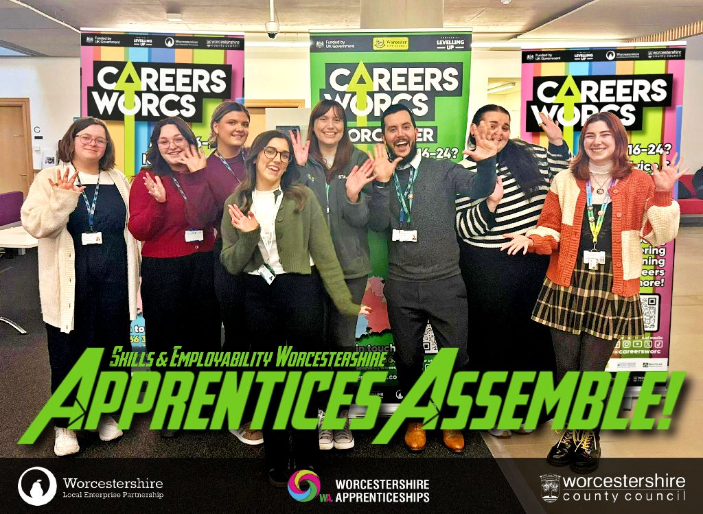 Worcsapprenticeships (@worcsapprentice) on Twitter photo National Apprenticeship Week is here! 🎉
Throughout the week, we’ll be sharing #apprenticeship myth-busting, inspiring case studies & highlighting the many people behind Worcestershire Apprenticeships!
Stay tuned!
#NAW25, <a href="/Apprenticeships/">Apprenticeships</a>, <a href="/careersworcs/">careersworcs</a>. <a href="/worcsLEP/">Worcestershire LEP</a>, <a href="/worcscc/">Worcestershire County Council</a>. National Apprenticeship Week is here! 🎉
Throughout the week, we’ll be sharing #apprenticeship myth-busting, inspiring case studies & highlighting the many people behind Worcestershire Apprenticeships!
Stay tuned!
#NAW25, <a href="/Apprenticeships/">Apprenticeships</a>, <a href="/careersworcs/">careersworcs</a>. <a href="/worcsLEP/">Worcestershire LEP</a>, <a href="/worcscc/">Worcestershire County Council</a>.