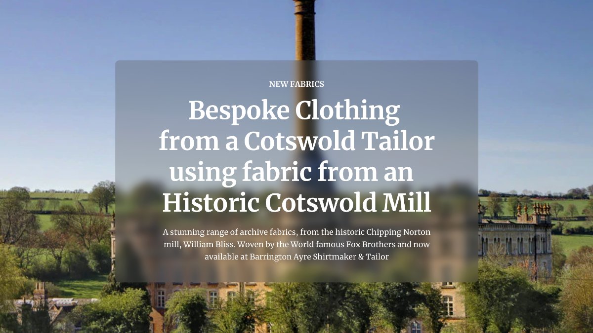 Barrington Ayre Shirtmaker & Tailor tweet media