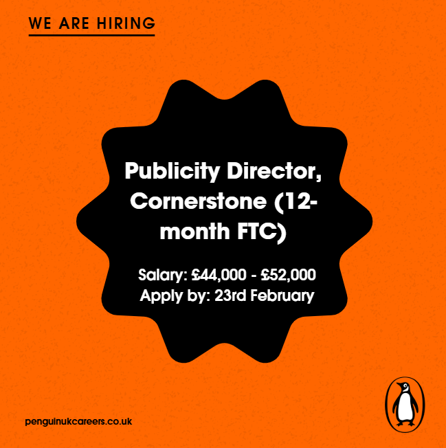Do you love working across science fiction, fantasy, romance, crime and platform-led non-fiction? Can you create stand-out campaigns to capture attention and drive sales? An exciting opportunity has arisen for a Publicity Director to join the award-winning, dynamic and