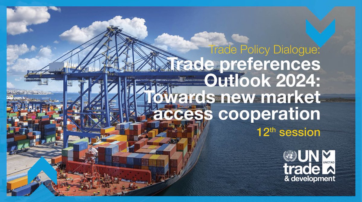 🗓 Monday, Feb 10 | ⏰ 12:00 PM (Online)
🔎 Trade Preferences Outlook 2024: Towards new market access cooperation
Explore the evolving role of trade preferences &amp; their impact on African economies with expert insights!
📌 Register now: 🔗zoom.us/webinar/regist…