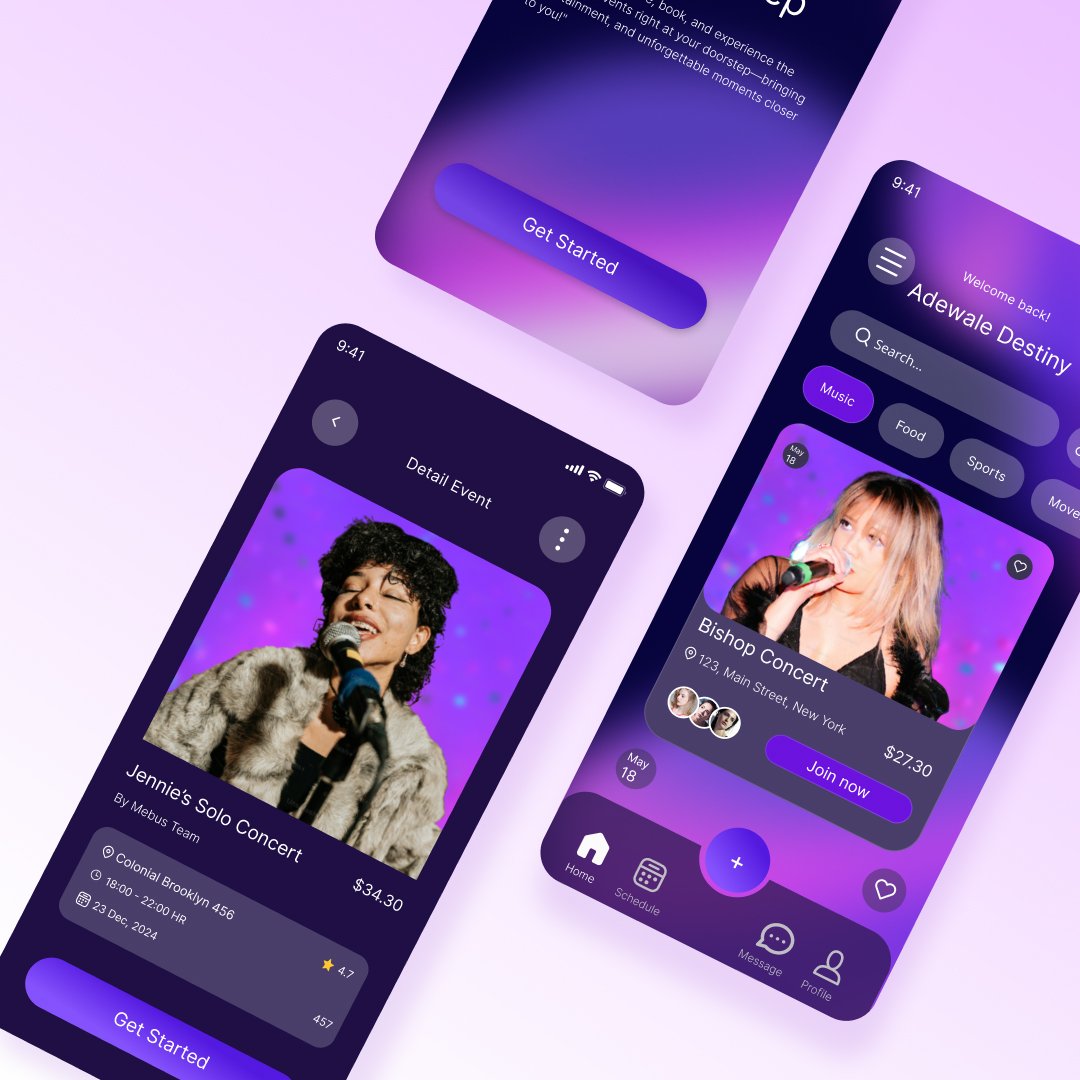Wale_Destiny's tweet image. Day 5 of 30days UI challenge with @ux_thrive

Task: Event Booking App Design

It was fun designing these interfaces as it took me a while to achieve the mesh gradient effect. Every phase of this challenge pushes me to learn new things.

#UIUX
#30daysUIchallenge
#Eventbookingapp