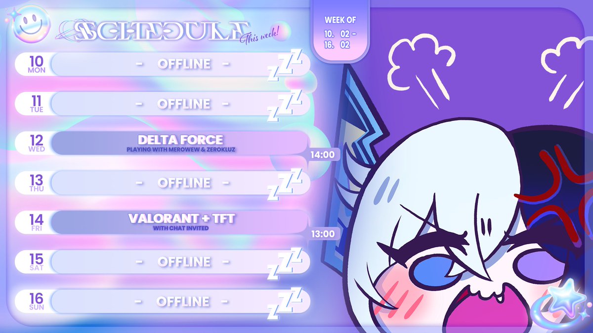 whanyenjiab's tweet photo. 『🗓️Schedule』 

╰-➤ ตารางไลฟ์อาทิตย์นี้คั้บต้าวข้าวหลาม ⸜(｡˃ ᵕ ˂ )⸝♡
╰-➤ วามาน้อยเพราะอาทิตย์นี้อยากพักผ่อนหน่อยนะคะ _ _)''
╰-➤ แฮปปี้วันวาเลนไทน์ล่วงหน้าคั้บ💜!!

﹌﹌﹌﹌﹌  
#WHANLIVE  : https://t.co/iiVIDc8RKm 

﹌﹌﹌﹌﹌ https://t.co/vqgk8mICcI