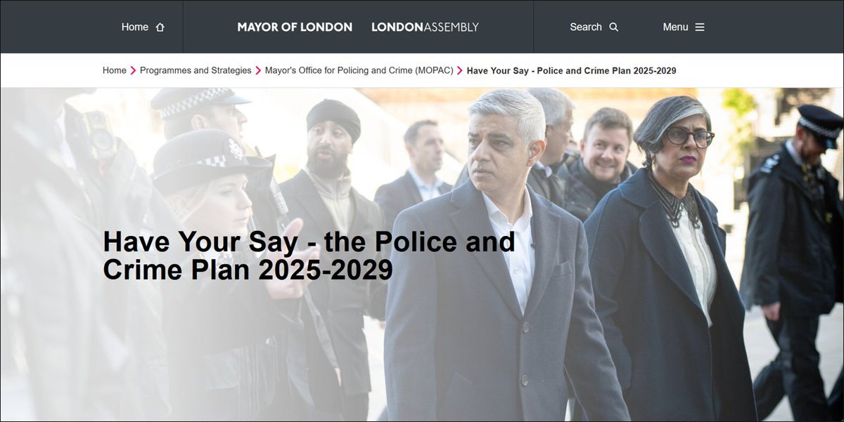 ActionVZ's tweet image. Demand more police enforcement on London's roads. MOPAC is consulting on a draft police & crime plan for London (2025 to 2029). Ask for the plan to contain far more about crime on London's roads.
Please respond by 12th Feb - suggestions in our briefing:
actionvisionzero.org/2025/02/10/mop…