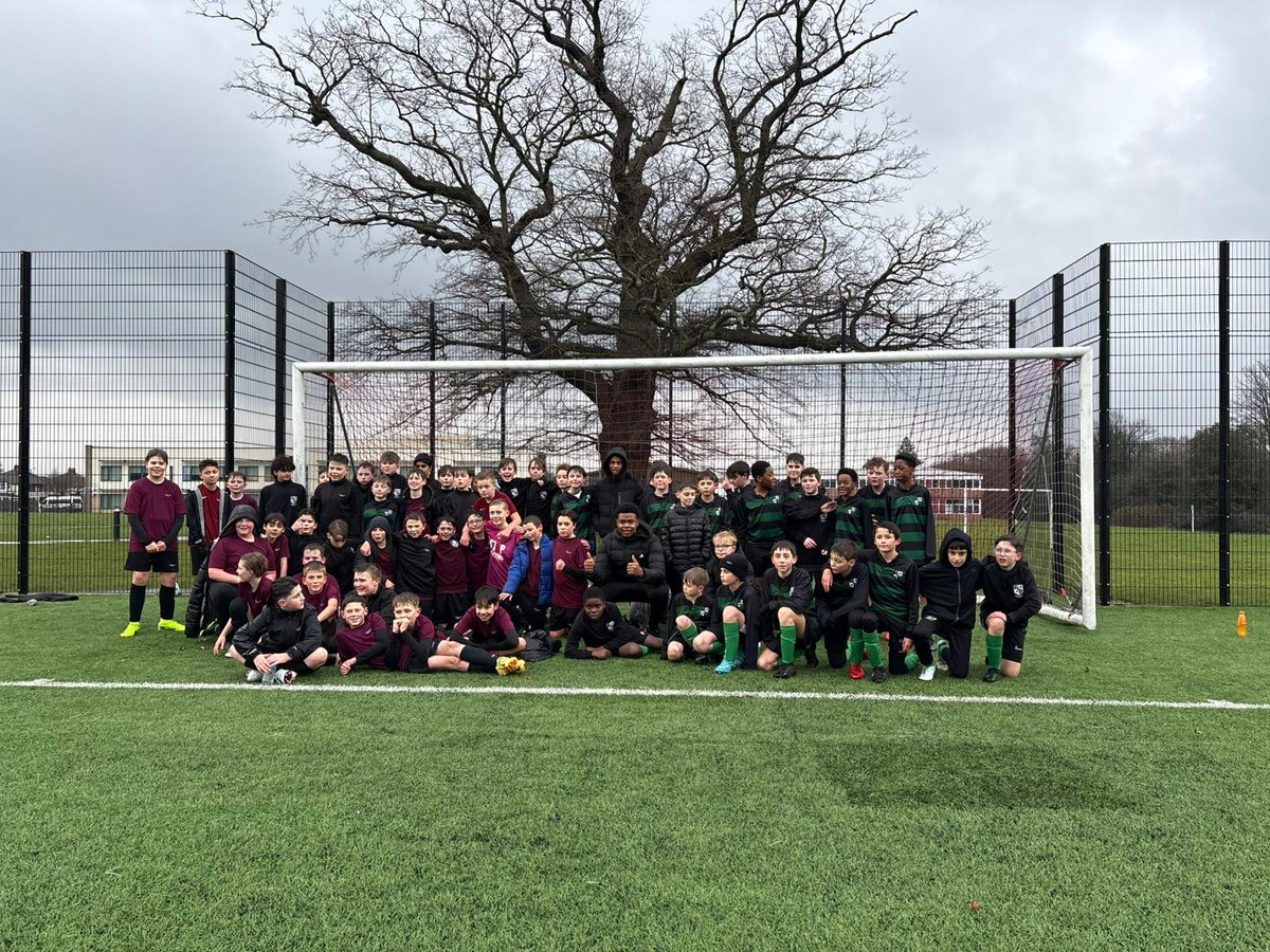 cleeveps's tweet photo. 10/02/25 - On Friday we welcomed Ravens Wood School to Cleeve Park in a highly participated fixture featuring the Year 7 A-D teams.

Over 100 boys, across both schools, competed in a fantastic display of skill and sportsmanship.

Mr Eydmann, Head of PE

#CPSValues
#pride
#hail https://t.co/5G0w7axiDI