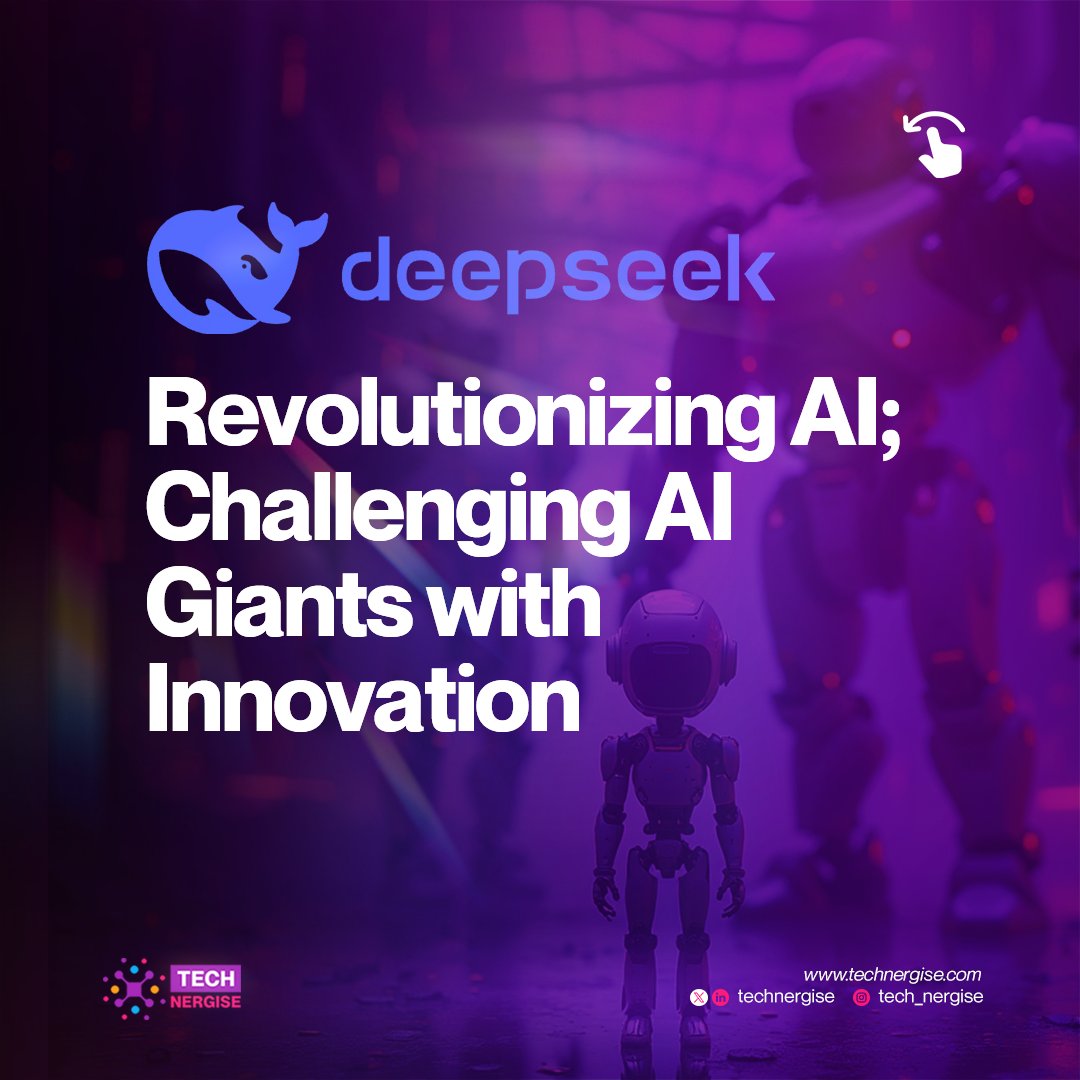 technergise's tweet photo. #DeepSeekAI is transforming the AI landscape with its cost-effective, opensource assistant, offering a disruptive approach to traditional models.

This innovative startup is not only challenging industry standards but also paving the way for more accessible &amp; scalable future. https://t.co/NckmxfNEpN