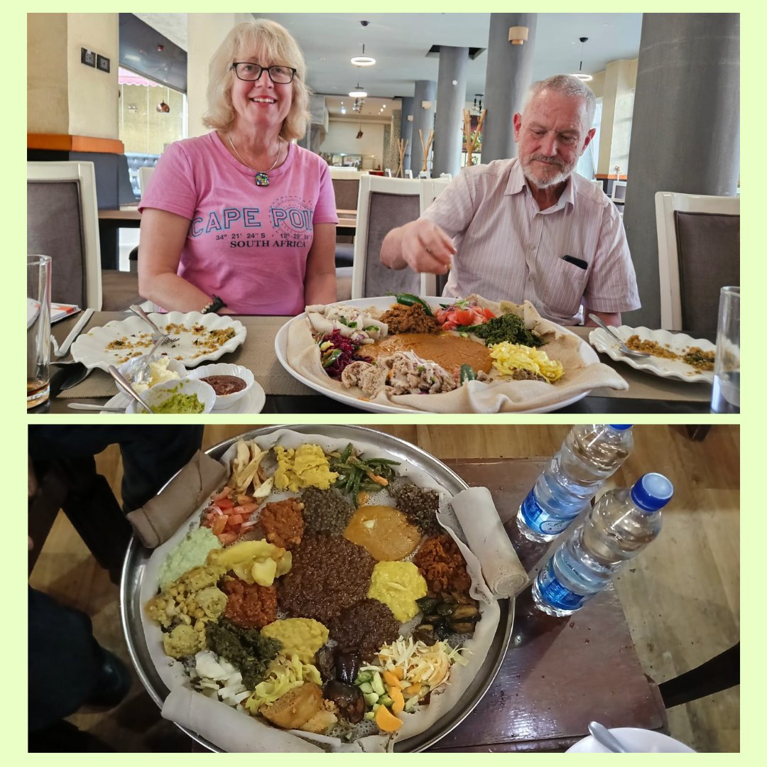 🌾 Teff—Ethiopia’s tiny but mighty grain! Gluten-free &amp; nutrient-rich, it helps reduce the risk of heart disease &amp; cancer. The most popular way to enjoy it is injera, a spongy flatbread our team tasted in Ethiopia. Plus, teff supports 6.5M farmers! 🌍🥞 #Teff #Injera #Ethiopia