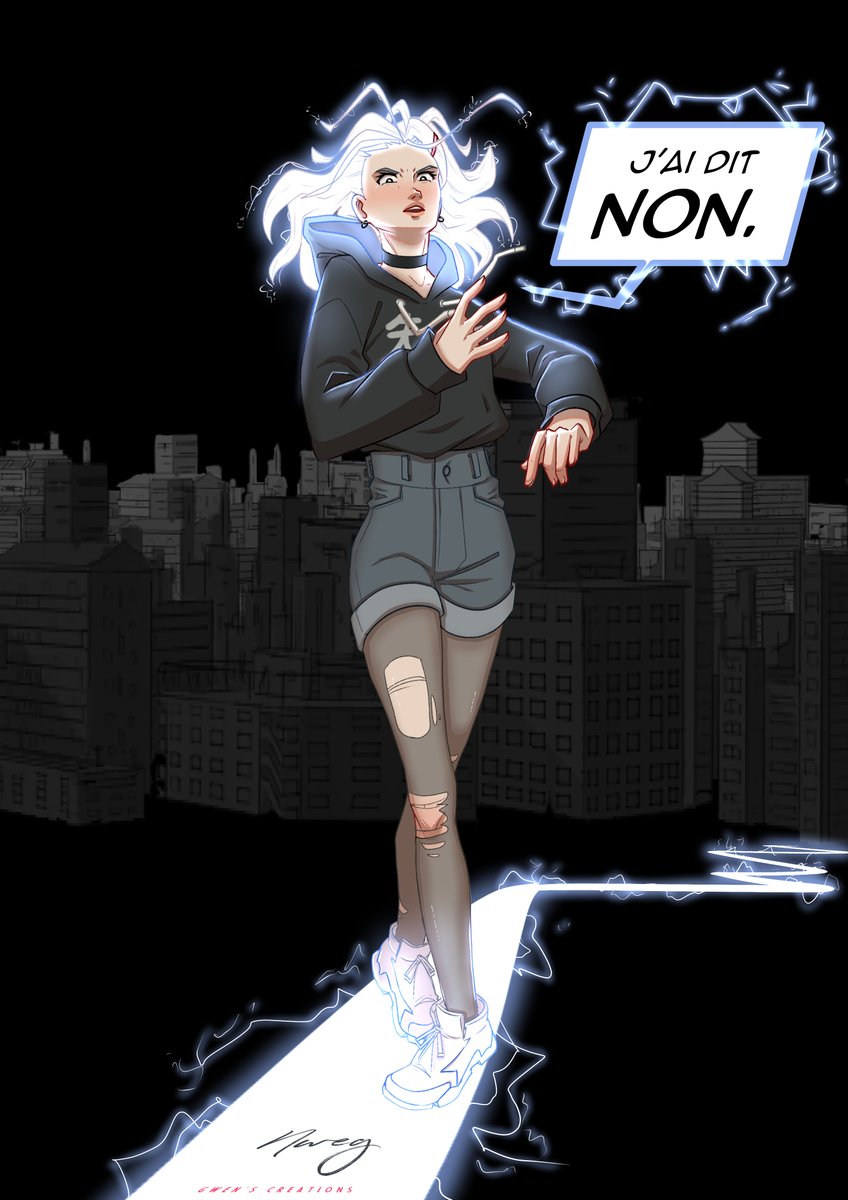 ChanGwendo's tweet photo. Un fanart du personnage de @armanderborio ! 👑⚡️ https://t.co/Ts3IxNVbTe