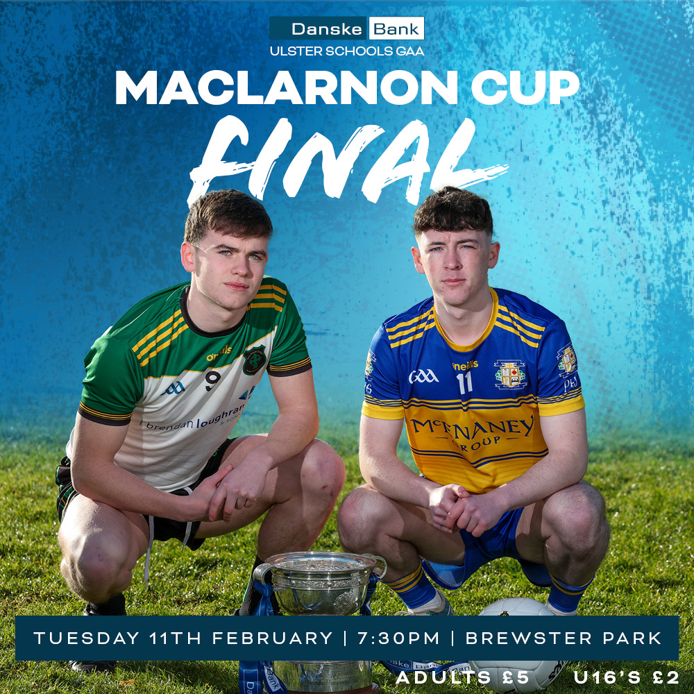 Ulster Schools GAA (@ulsterschools) on Twitter photo FIXTURE
@danskebankuk MacLarnon Cup Final Replay๐
๐ฆ๐จ Patrician high school V
๐ฉโฌ <a href="/MaguircDean/">Dean Maguirc College</a>
๐ Tuesday 11th February 2025
โ7:30pm
๐Brewster Park Enniskillen
๐บ Streamed live on <a href="/UlsterGAA/">Ulster GAA</a> TV
.
.
๐ซBUY TICKETS HERE
universe.com/events/ulster-โฆ
ALL PATRONS REQUIRE A TICKET FIXTURE
@danskebankuk MacLarnon Cup Final Replay๐
๐ฆ๐จ Patrician high school V
๐ฉโฌ <a href="/MaguircDean/">Dean Maguirc College</a>
๐ Tuesday 11th February 2025
โ7:30pm
๐Brewster Park Enniskillen
๐บ Streamed live on <a href="/UlsterGAA/">Ulster GAA</a> TV
.
.
๐ซBUY TICKETS HERE
universe.com/events/ulster-โฆ
ALL PATRONS REQUIRE A TICKET