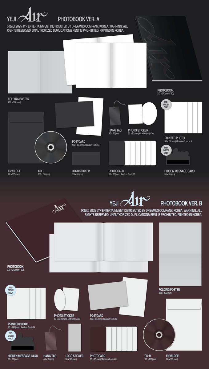 PH GO | PRE ORDER
WTS LFB

ITZY YEJI AIR
PHOTOBOOK w/ pob
Php870 only!

✅Store pob
Applemusic
Soundwave
Makestar
Withmuu

Pocaalbum/Mystery
Php785

To order: Php300 per album DP
Pay balance on arrival

DM for purchase assistance