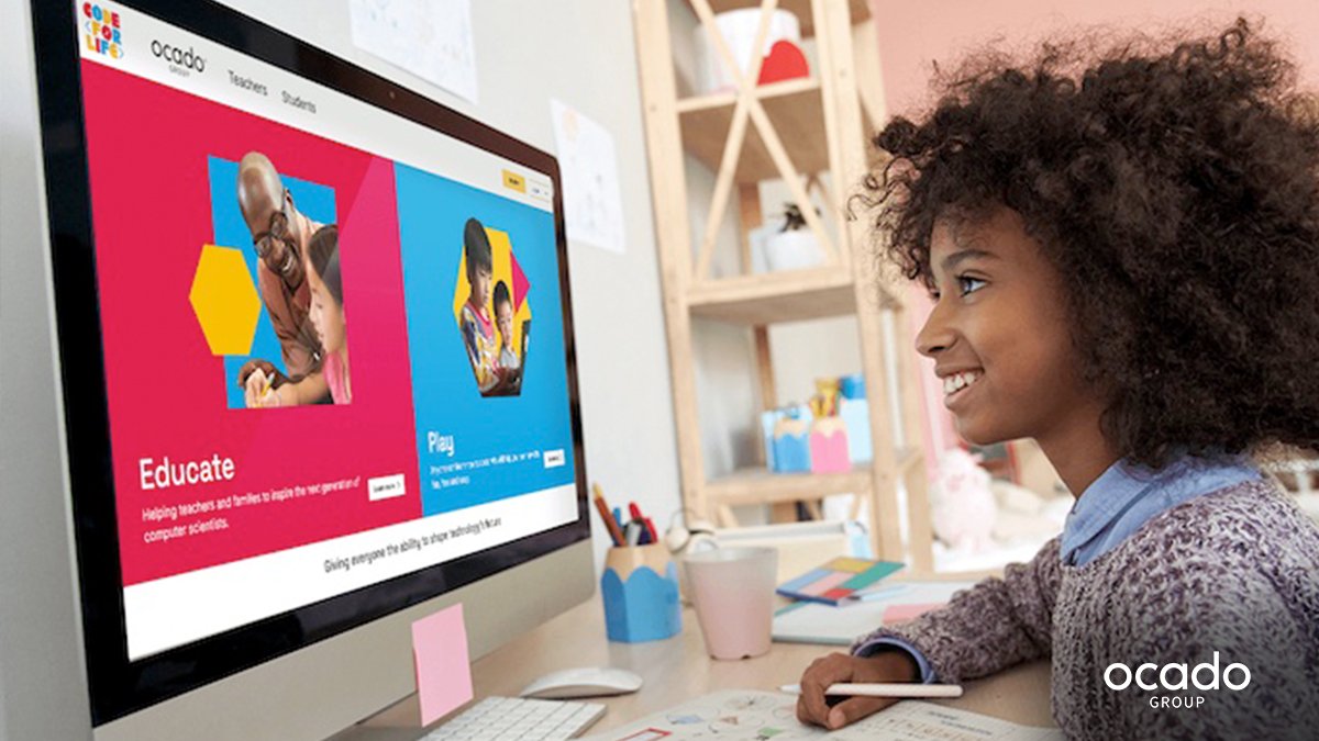 OcadoGroup's tweet image. We are committed to shaping the skills needed in technology, today and for the future. @CodeforLifeUK does just that, ensuring coding is accessible for everyone. Coding resources are completely free and are now being supplied in over 170 countries, from Canada to India. 🌍 (1/2)