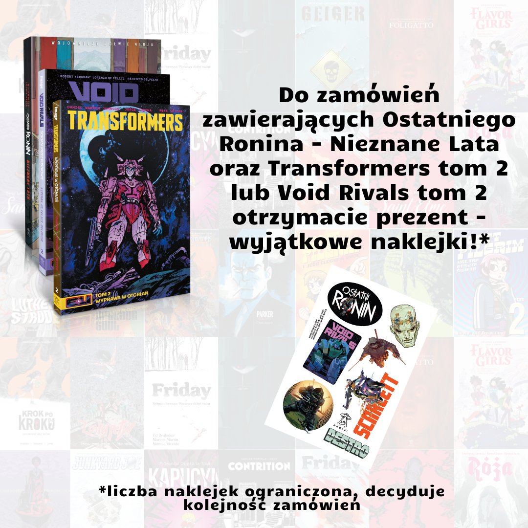 NAGLECOMICS's tweet image. ❗️🔥❗️ Ruszyliśmy z przedsprzedażą lutowych premier! Do 25.02 godz. 23:59 aktywny pozostaje kupon zniżkowy LUTY40. Dla prawdziwych fanów mamy też bonus - wyjątkowe naklejki! Koniecznie sprawdźcie co i jak! #komiksy #książki #transformers #TMNT #naglecomics #sztuka #kultura