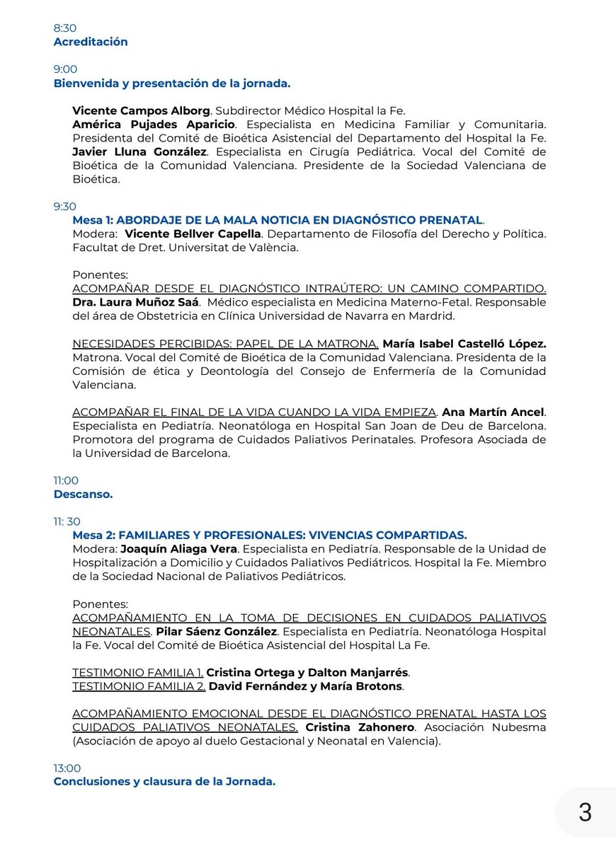 BigLearning (@enferdocente) on Twitter photo Este jueves 20 de febrero estaré en la Jornada de Cuidados Paliativos Perinatales, no como enfermero, sino dando la experiencia como padre.
Gracias a <a href="/HospitalLaFe/">HospitalLaFe</a> por incluir la voz de los pacientes en esta jornada, muy necesario para seguir mejorando en el cuidado. Bravo👏👏👏 Este jueves 20 de febrero estaré en la Jornada de Cuidados Paliativos Perinatales, no como enfermero, sino dando la experiencia como padre.
Gracias a <a href="/HospitalLaFe/">HospitalLaFe</a> por incluir la voz de los pacientes en esta jornada, muy necesario para seguir mejorando en el cuidado. Bravo👏👏👏