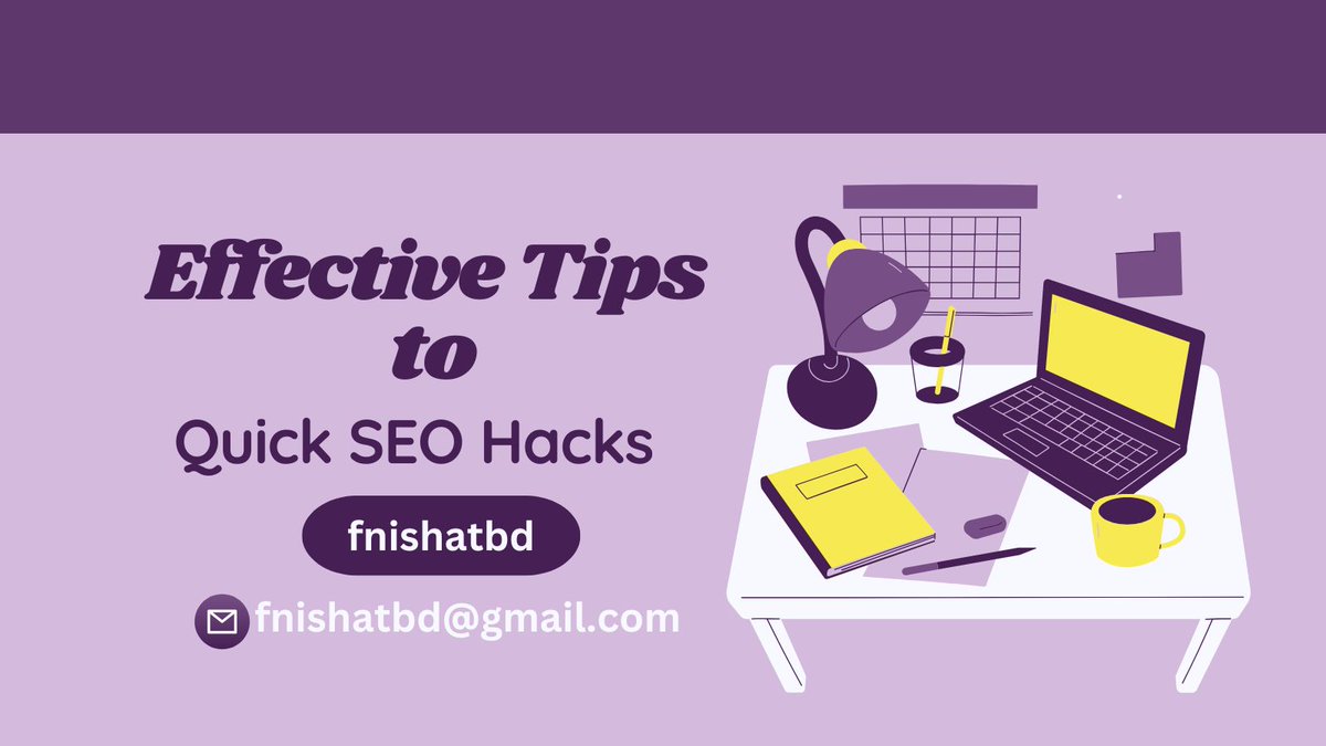 fnishatbd's tweet photo. ✍️Quick #SEOHacks 🚀

1️⃣Use long-tail keywords 🏆
2️⃣Update old posts ✍️
3️⃣Optimize images 🖼️
4️⃣Boost page speed ⚡
5️⃣Add internal links 🔗

#Marketing #fnishatbd #SSFGames #Web3Gaming #GameFi #SuperBowlLIX #GameFi #digitalmarketer
#freelancernishat https://t.co/vSGTRqX4Q5