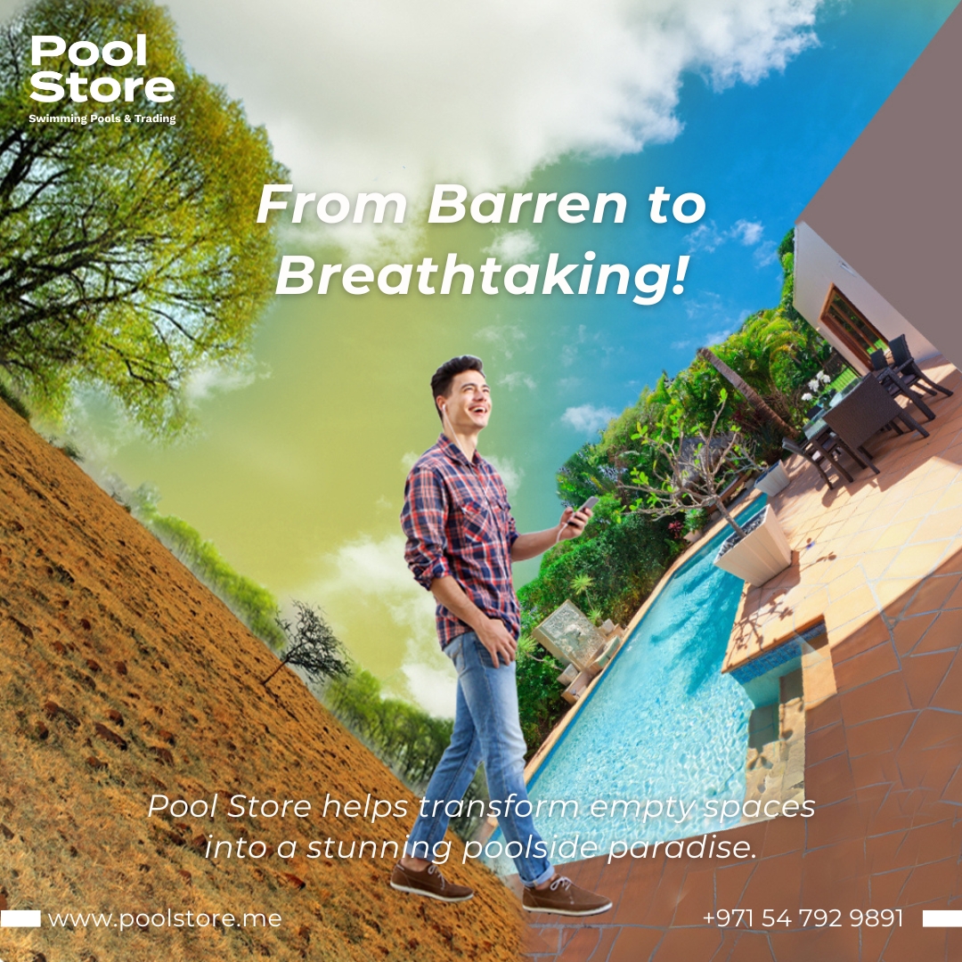 poolstore_uae's tweet image. From barren to breathtaking! ✨🏡🌿 Pool Store helps transform empty spaces into stunning poolside paradises. Ready to upgrade your outdoor space? Let’s build your dream pool! 🌊💙
📞 +971 54 792 9891 | 🌐 poolstore.me
#PoolTransformation #BeforeAndAfter #DubaiPools