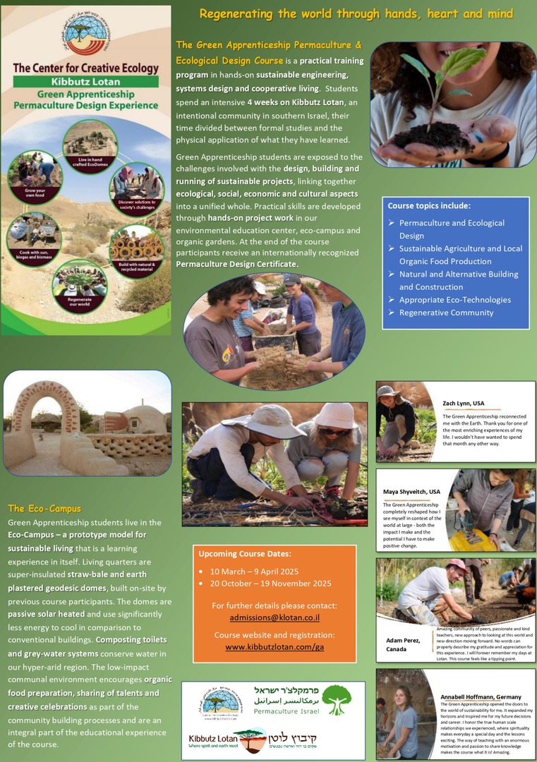 World Union for Progressive Judaism (@wupjudaism) on Twitter photo Apply now for the <a href="/kibbutzlotan/">Kibbutz Lotan</a> international permaculture course Mar 10-Apr 9
Support their mission & spread the word! Info: heyor.ca/hr5doz Apply now for the <a href="/kibbutzlotan/">Kibbutz Lotan</a> international permaculture course Mar 10-Apr 9
Support their mission & spread the word! Info: heyor.ca/hr5doz