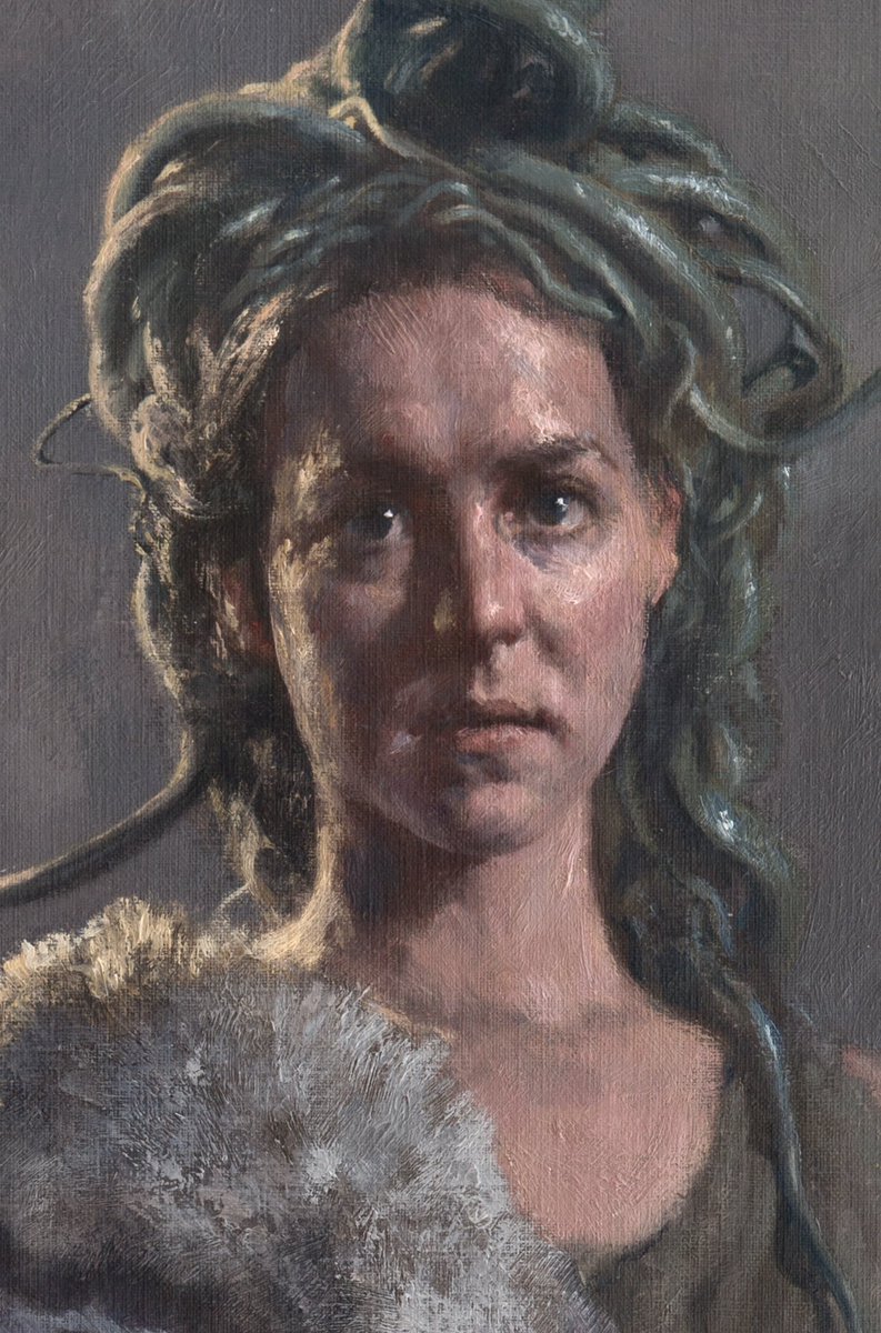 GM!! ‘Medusa’, detail. 
Oil on Canvas.