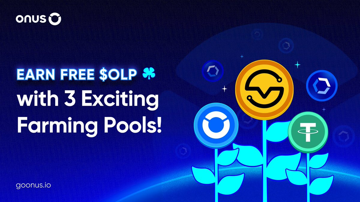 ONUSFinance's tweet photo. 🌱 Earn Free $OLP with 3 Exciting Farming Pools!

Easily earn FREE $OLP from 3 exclusive Farming Pools on the ONUS app!

✅ Stake $USDT – Earn $OLP
✅ Stake $ONUS – Earn $OLP
✅ Stake $VNDC – Earn $OLP

🎁 Rewards are distributed daily!

🚀 Don’t forget to stake your $OLP in ONUS launchpools to unlock even more exciting rewards!

Stake now: https://t.co/8Ty2XAMvfk💎