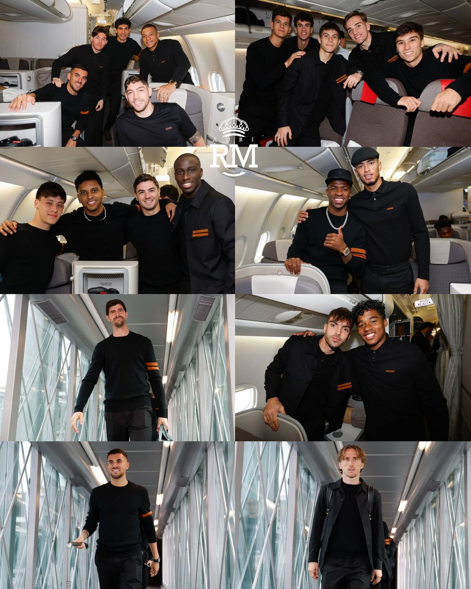 ✈️ El Real Madrid, rumbo a Mánchester 🤍