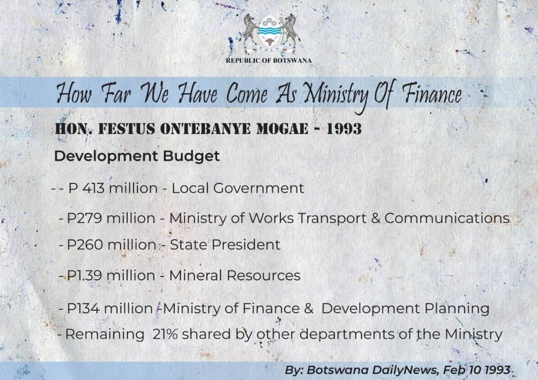 finance_bw's tweet photo. HOW FAR WE HAVE COME AS MINISTRY OF FINANCE https://t.co/VHHOplii4W
