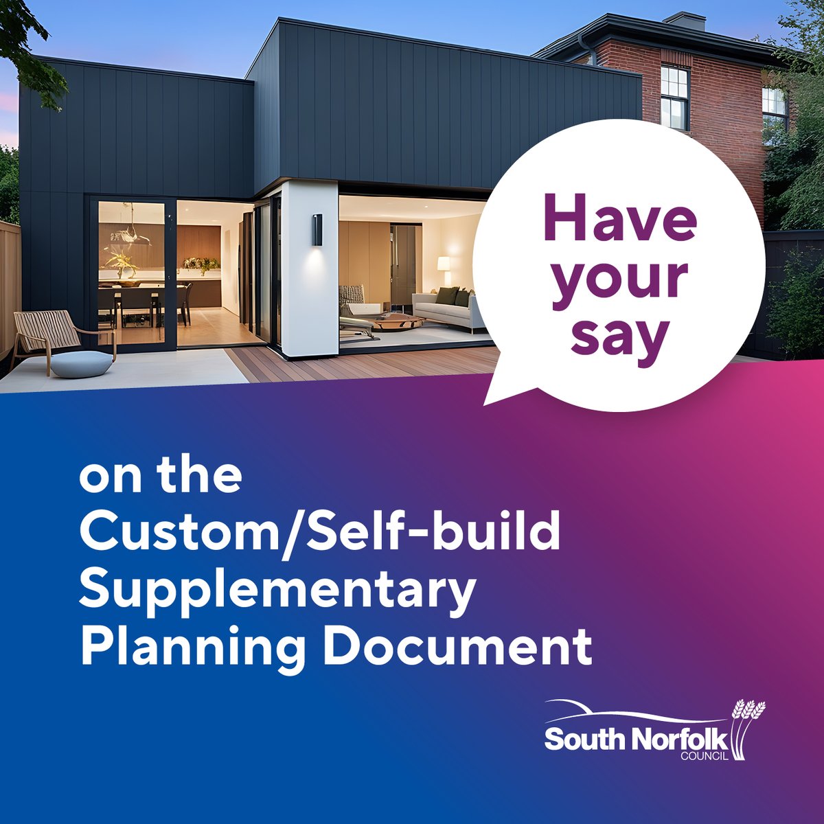 Residents, prospective homeowners, developers, and land owners are invited to share their feedback on the draft Supplementary Planning Document (SPD) that provides guidance for custom and self-build housing projects.  Find out more 👉🏻 orlo.uk/UXi4F