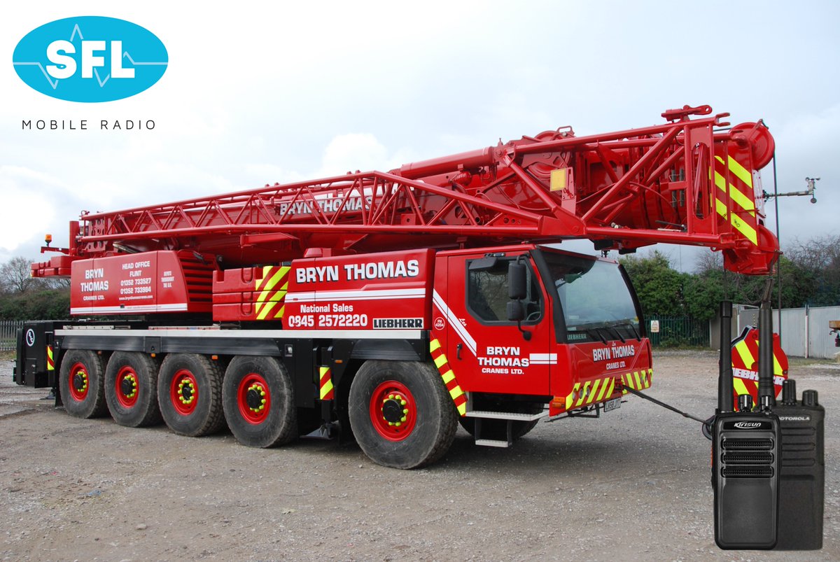 For 6 years, we've equipped Bryn Thomas Cranes Ltd. with rugged two-way radios for seamless &amp; safe operations. 🚧🔊

See how our tailored solutions boost safety, precision &amp; efficiency.

🔗 Read more: shorturl.at/8uPF3

#TwoWayRadio #Motorola #Kirisun #Crane #WalkieTalkie