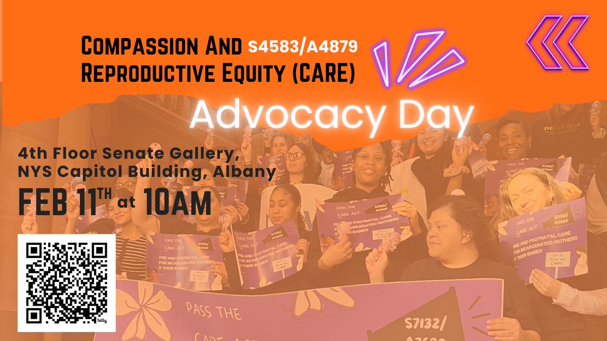 ‼️🚨TIME &amp; LOCATION UPDATE🚨‼️

See you TOMORROW for Advocacy Day, starting at *10am on the 4th floor of the Senate Gallery!*

We're fighting for a package of bills to protect women, mothers &amp; infants behind bars, reproductive justice for those incarcerated, &amp; protecting