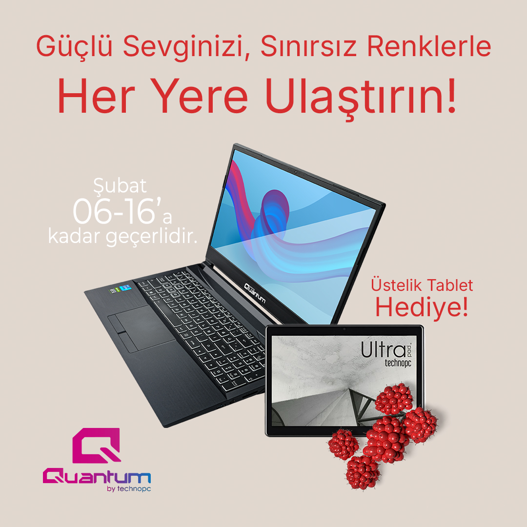 Technopc_Global's tweet image. Sevginizi teknolojiyle buluşturun! 💖
#Quantum Magic CWE15IAR #GamingNotebook alana #UltraPad Ruby L10 Tablet HEDİYE! 🎁
06-16 Şubat tarihleri arasında sevdiklerinizle teknolojinin keyfini çıkarın.
Bu fırsatı kaçırmayın!
🔗 technopcshop.com
#Technopc #SevgililerGünü