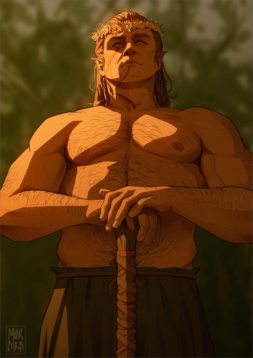 morbirdart's tweet image. hello mister archdruid 

#BaldursGate3 #BG3 #Halsin