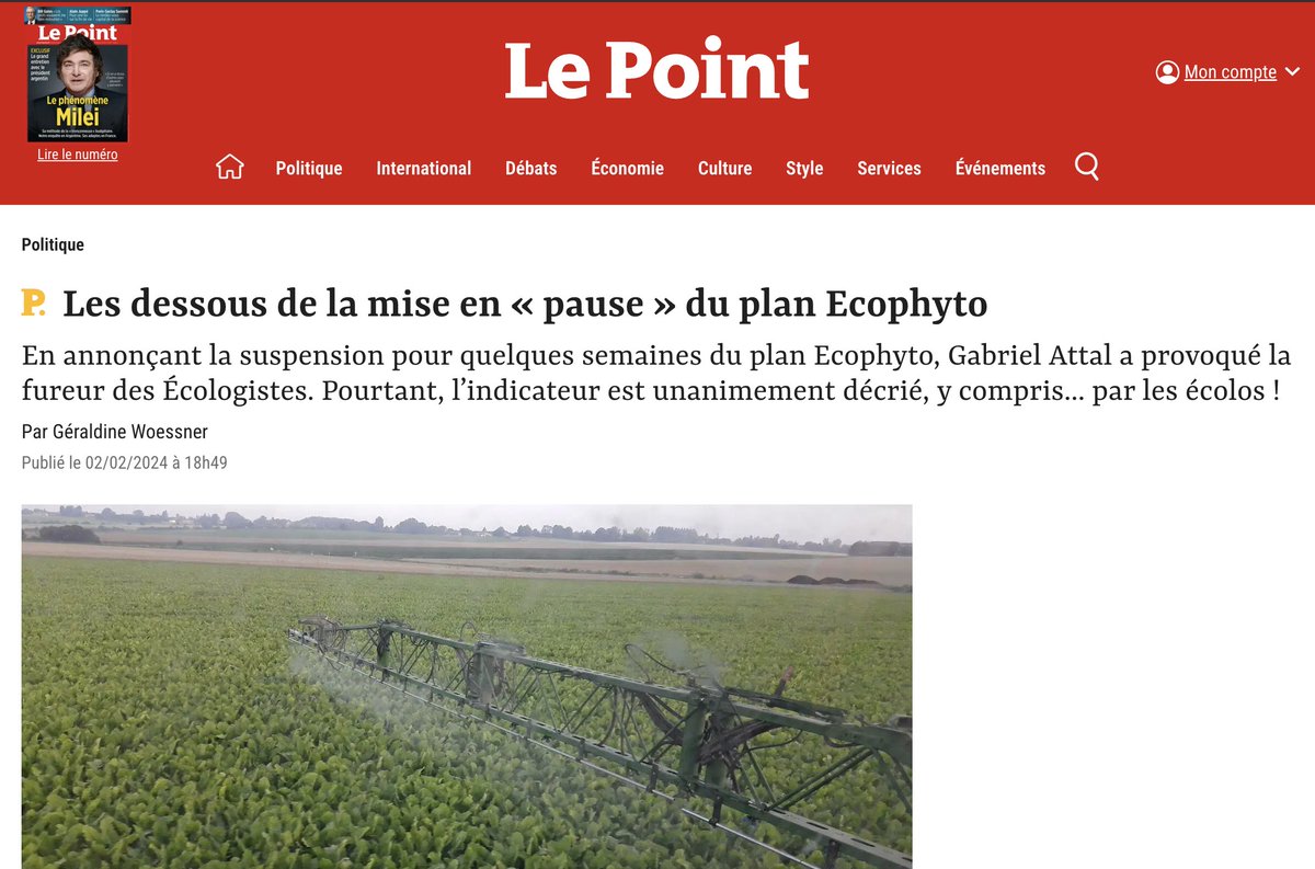 conseildeonto's tweet photo. 🟠 Saisi à propos d’un article de @LePoint sur le plan Écophyto, il considère que certaines règles déontologiques concernées n’ont pas été respectées, et déclare la saisine partiellement fondée.
👉 Lire l’avis https://t.co/gd5xpTkEGb https://t.co/0WEid5p0R4