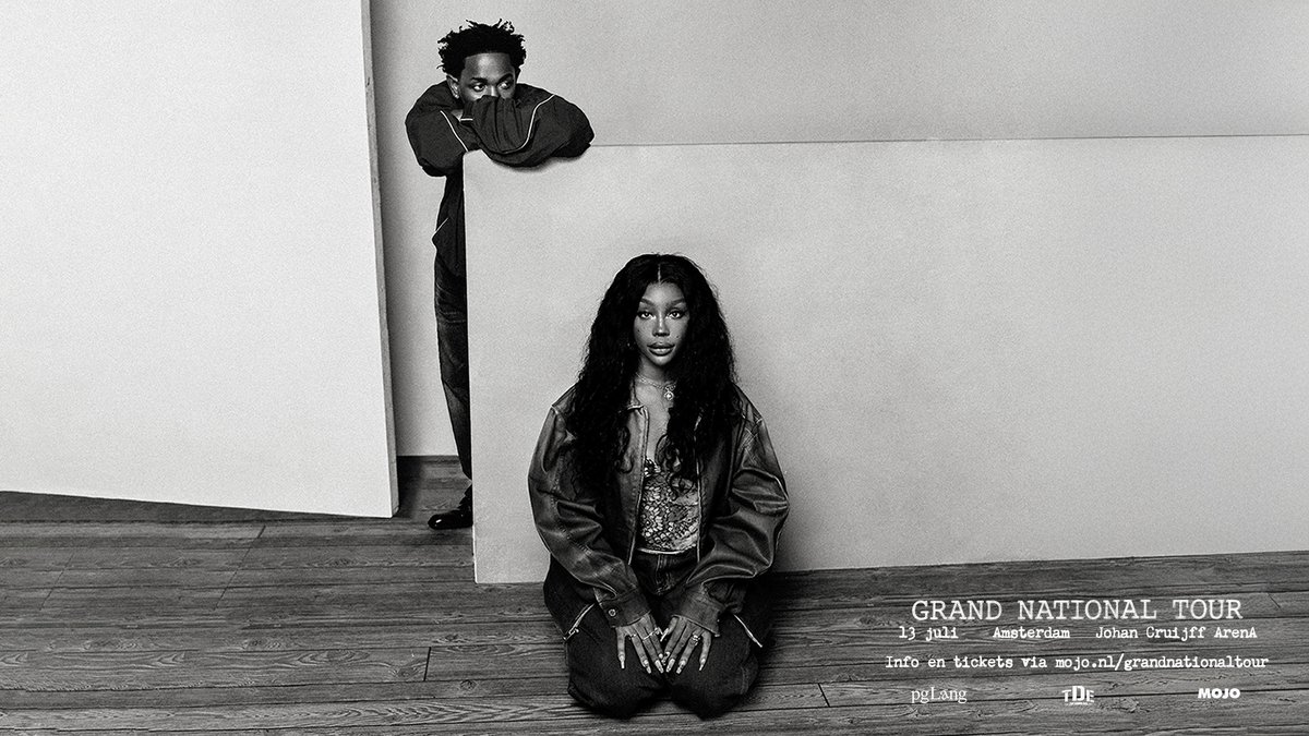 Hiphop-supersterren <a href="/kendricklamar/">Kendrick Lamar</a> en <a href="/sza/">SZA</a> zetten Amsterdam in vuur en vlam: de #GrandNationalTour komt naar de Johan Cruijff ArenA op zondag 13 juli 2025 🔥 Lees meer via onze website: johancruijffarena.nl/nieuws/eveneme… 🎟️ #JohanCruijffArenA #KendrickLamar #SZA
