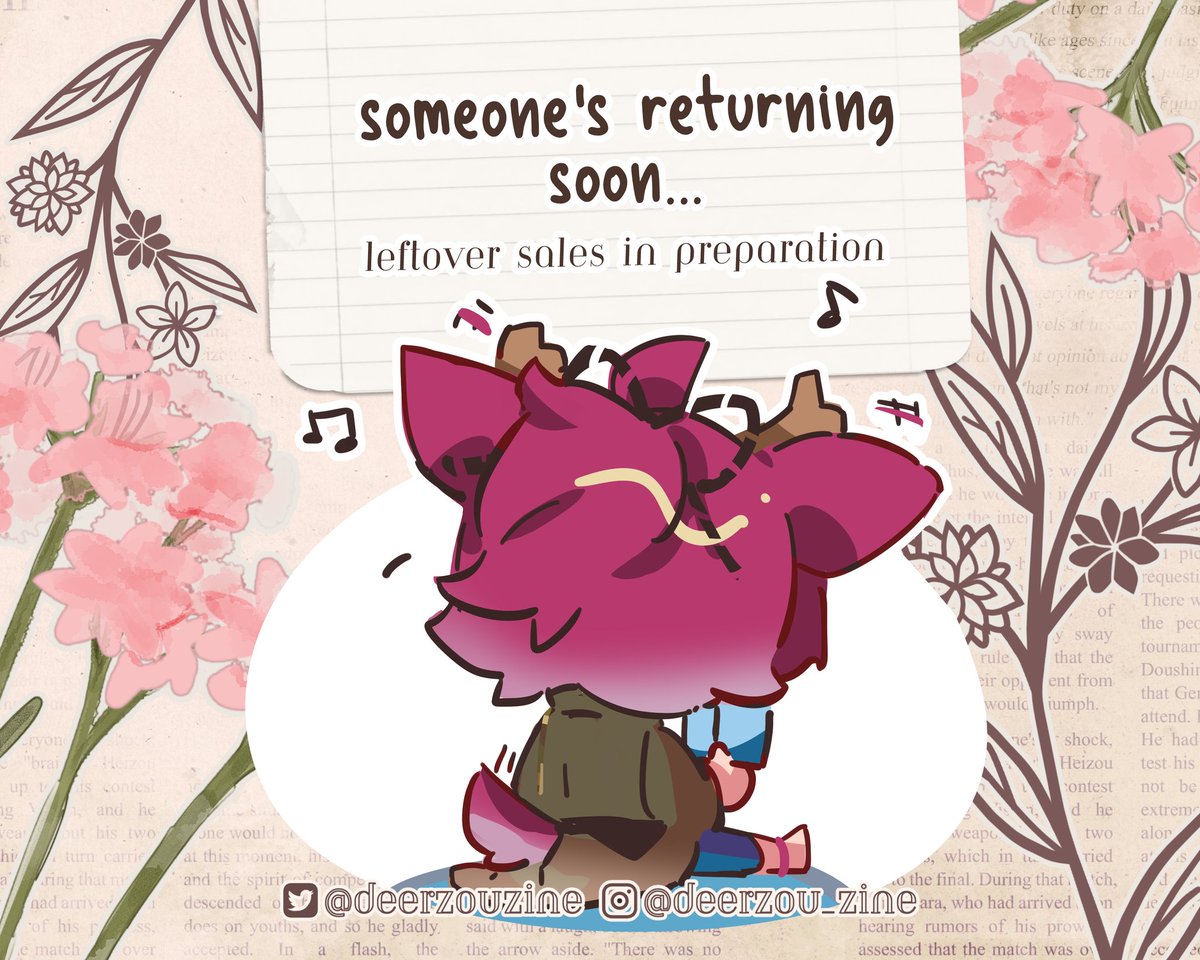 DeerzouZine's tweet image. What's this? It looks like Deerzou still has something else up his sleeve... 🌸✨