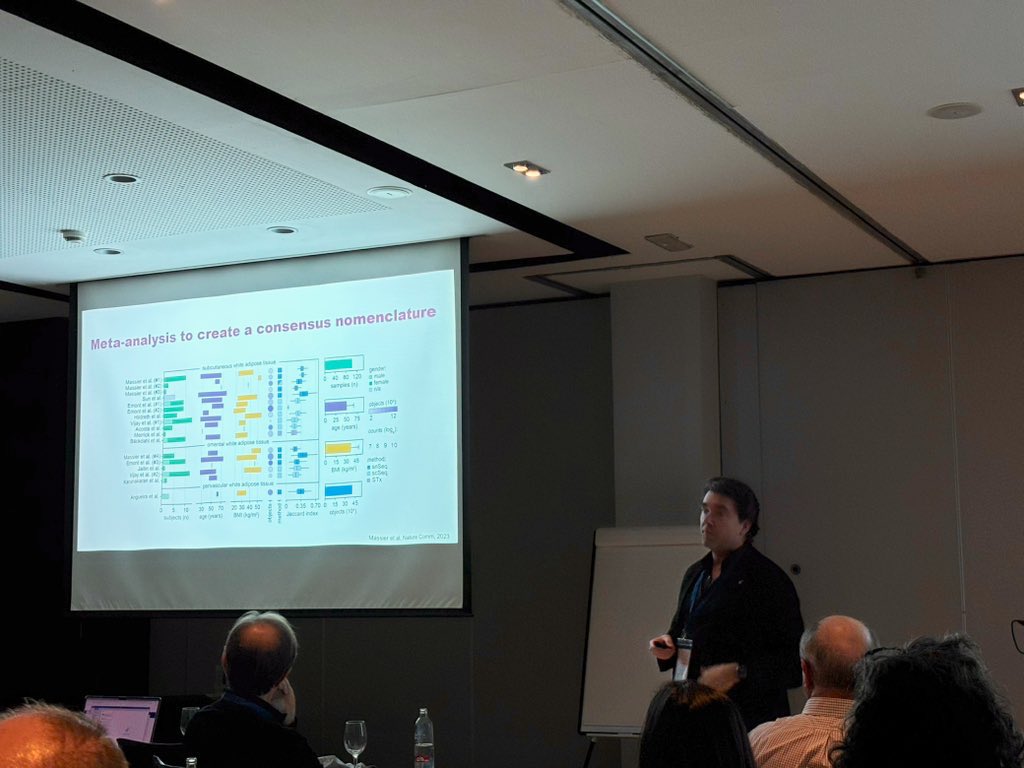 Iñaqui Jiménez-Loygorri (@inaquiconq) on Twitter photo After the coffee break, <a href="/ryden_mikael/">Mikael Rydén</a> on mapping human WAT! 🗺️ <a href="/karolinskainst/">Karolinska Institutet</a> #EMBOmetabolicDiseases <a href="/EMBOevents/">EMBO Events</a> <a href="/EMBO/">EMBO</a> <a href="/S_FdezVeledo/">Sonia Fdez-Veledo</a> <a href="/RubenNogueiras/">Ruben Nogueiras</a> <a href="/Gsabiolab/">Guadalupe Sabio</a> <a href="/RogerJDavis1/">Roger J Davis</a> After the coffee break, <a href="/ryden_mikael/">Mikael Rydén</a> on mapping human WAT! 🗺️ <a href="/karolinskainst/">Karolinska Institutet</a> #EMBOmetabolicDiseases <a href="/EMBOevents/">EMBO Events</a> <a href="/EMBO/">EMBO</a> <a href="/S_FdezVeledo/">Sonia Fdez-Veledo</a> <a href="/RubenNogueiras/">Ruben Nogueiras</a> <a href="/Gsabiolab/">Guadalupe Sabio</a> <a href="/RogerJDavis1/">Roger J Davis</a>