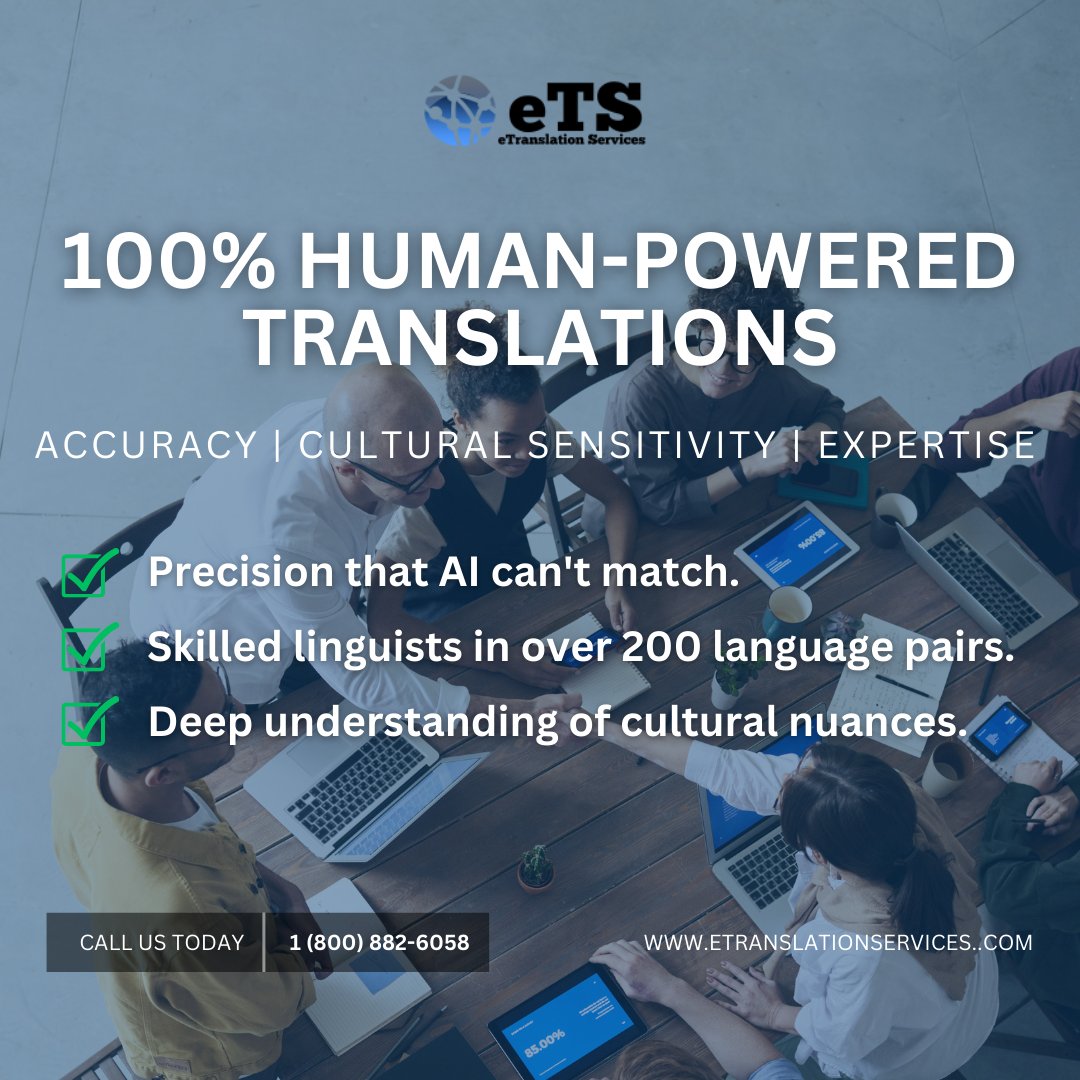 eTranslationSe2's tweet image. AI translations are fast—but not always accurate.

For precision, cultural adaptation, and human expertise, trust eTranslation Services. 🌍

#eTranslationServices #HumanPowered #ProfessionalTranslators #TranslationMatters #Localization #AIvsHuman #BusinessGrowth